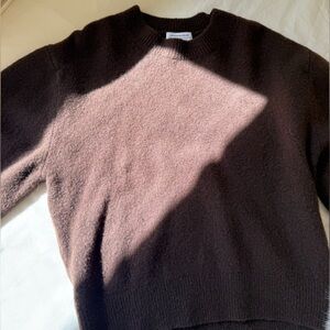 & Other Stories Chocolate Crew Neck Sweater